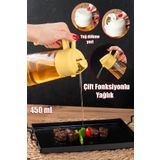 Porsima Alk-3157 Çok Amaçlı Cam Sprey Şişe -yağdanlık Limon Sirke Sos Püskürtücü, Sızdırmaz Yağlık Sarı