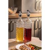 Porsima Dhz90116-2 2Li Sızdırmaz Kapaklı Cam Yağlık Sirkelik Yağdanlık 500Ml