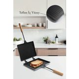 Porsima Esra Içi Teflon Ocak Üstü El Tost Makinesi