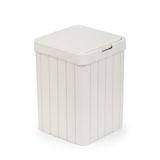 Porsima G-853 Linny Kare Çöp Kutusu Banyo Mutfak Çöp Kovası Kapaklı Banyo Çöp Kovası 10LT