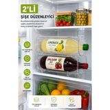 Porsima L-00608 Dolap Içi Şişe Organizeri Kat Kat Istiflenebilir Buzdolabi Düzenleyici Seti 2 Adet - Şeffaf
