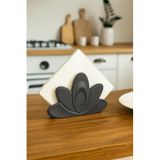 Porsima L-0344 Dekoratif Kağıt Havluluk Masa Üstü Havlu Kağıtlık Peçetelik 4x12cm Siyah, L-0344