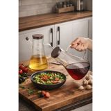 Porsima LM-0106 Serra Kapaklı Borosilikat Cam 2li Yağlık Sirkelik Yağdanlık Seti 1000ML - Şeffaf - 1 lt