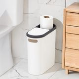 Porsima M-325 Çöp Kutusu Banyo Mutfak Çöp Kovası Kapaklı Banyo Çöp Kovası 10 Lt - Çok Renkli - genel