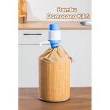 Porsima Pbt-592 Bambu Damacana Kılıfı Kumaş Korumalı İpli Hasır Kılıf 35 42Cm 19Lt Hasır