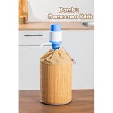 Porsima Pbt-592 Bambu Damacana Kılıfı Kumaş Korumalı İpli Hasır Kılıf 35*42cm 19 lt