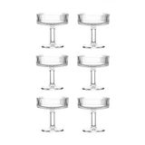 Porsima RYGK0072/6 Clara 6lı Ayaklı Cam Kase Puding Tatlı Ve Dondurma Kasesi Lokumluk Şekerlik Kase Seti Çerez Kasesi 225ml