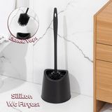 Porsima SB-776 Silikon Wc Tuvalet Banyo Fırçası Klozet Fırçası Siyah