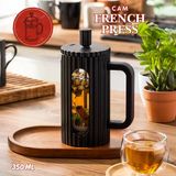 Porsima Smartpan BV093 French Press Paslanmaz Çelik Süzgeçli Cam Bitki Çayı Demliği Kahve Presi - 350 Ml