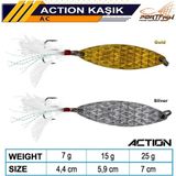 Port Fish Action Kaşık Tüylü Tek Iğne Gold 7 gr (Gold)