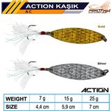 Port Fish Action Kaşık Tüylü Tek Iğne - Seçeneği: 7 gr (Gold)