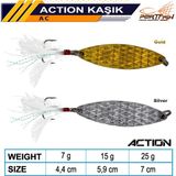 Port Fish Action Kaşık Tüylü Tek Iğne - Seçeneği: 7 gr (Silver)