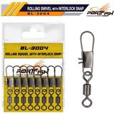 Port Fish BL-3004 Bilyalı Fırdöndülü Klips - Seçeneği: 5