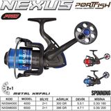 Port Fish Nexus Pro 4000 2+1BB Kırmızı Olta Makinası Metal Kafa
