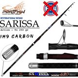 Port Fish Sarissa 420 cm 250G Atarlı Karbon Surf Olta Kamışı