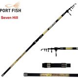 Port Fish Sevenhill 420 CM 250 G Atarlı Karbon Surf Olta Kamışı