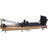 Port Pilates Ahşap Katlanır Reformer Pilates Aleti - Siyah - Standart