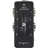 Port USB Kvm Switch 4 Kasa 1 Monitör Switch 4 Bilgisayarı Tek Elden Yönetin
