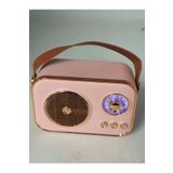 portable M4 Retro Nostaljik Bluetooth Hoparlör – Parlak Kaplama, Fm, Usb/tf, Şarjlı Ve Taşınabilir