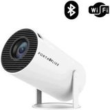 PortaFlixx Taşınabilir Akıllı Projeksiyon Cihazı 130 inç HD Beyaz Otomatik Trapezoid Düzeltmeli