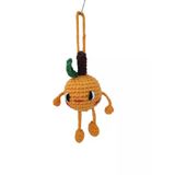 Portakal Çanta Süsü Amigurumi Organik Anahtarlık Oyuncak