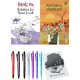 Portakal Çiçekleri ve Bulutlara Şiir Yazan Çocuk 2'li Set - Kalem