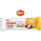 Portakal ve Kakao Aromalı Protein Bar 45 G | Protein Içeren Atıştırmalık ve Sporcu Barı | 12 Adet - 45 gr