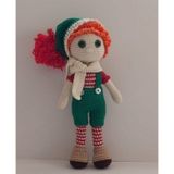 Portakal Yılbaşı Bebeği Amigurumi Organik Oyuncak