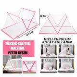 Portatif Çocuk & Bebek Sinek Koruyucu Cibinlik Tül 50x125 cm – Nefes Alabilen Koruyucu File