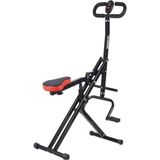 Portatif Dijital Sayaçlı Stepper & Rowing (Kürek) Fitness Aleti - Siyah
