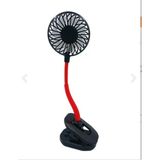 Portatif Işıklı Mini Klipsli Fan - 3 Kademeli, Usb Şarjlı, Yaz İçin İdeal