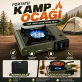 Portatif Kamp Ocağı Kartuşlu Tekli Ocak Piknik Kamp Ve Karavan İçin Taşınabilir