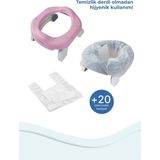 Portatif Katlanabilir Seyyar Lazımlık & Sızdırmaz - Süper Emici Poşeti 25 A - Sarı