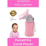 Portatif Kız Çocuk Pisuarı Lazımlık Çiş Eğitimi Taşınabilir Acil Taşınabilir Pembe Sızdırmaz Tuvalet