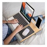 Portatif Laptop Sehpası Tablet Bölmeli Yastıklı Notebook Masası