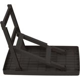 Portatif Plastik Katlanabilir Kamp Piknik Sehpası - Koyu Kahverengi - 80 x 53 x 58 cm