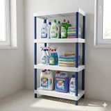 Portatif Plastik Raf Sistemi 4 Raflı MAX.140KG. 35X70X135CM.