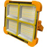 Portatif Solar LED Projektör 200W Güneş Enerjili Seyyar LED Işık IP66 Taşınabilir Kamp Bahçe Sokak Aydınlatması