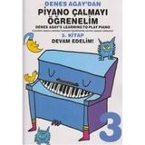 Portemem Müzik Eğitim Malzemeleri Denes Agay'dan Piyano Çalmayı Öğrenelim 3. Kitap Devam Edelim! 64 Sayfa Eğlenceli Hobi Kitabı