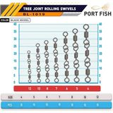 Portfish BL-1019 Zincir Fırdöndü (3 Lü) No:12