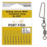 Portfish BL3007 Snap Klipsli Fırdöndü NO:10