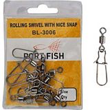 PortFish Rolling Swivel With Nice Snap Klipsli Fırdöndü NO:04