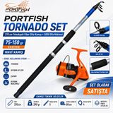 Portfish Tornado 270 Cm 75-150 Gr Teleskopik Olta Seti 5000 Makine Dahil