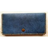 Portföy Cüzdan Telefon Ve Kredi Kart Organizeri El Yapımı, Ölçüleri : Kapalı Vaziyette 20 X 12 Cm - Adrenalin Mavi