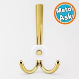 Portmanto Askı Metal Altın Gold Vestiyer Duvar Dolap Elbise Askısı Mobilya Askılığı Aparat