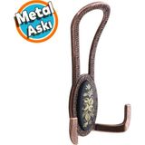 Portmanto Vestiyer Duvar Kapı Askısı Metal Dolap Elbise Askılığı Antik Bakır Askı