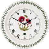 Portmeirion Botanic Garden Poppy Seramik Duvar Saati - Standart