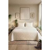 Porto Çift Taraflı Çift Kişilik 240X260cm Yatak Örtüsü Krem