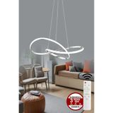 Porto Model Krom Sarkıt 3 Renk Dimmerlı Kumandalı Salon Mutfak Oturma Yatak Odası Modern LED Avize