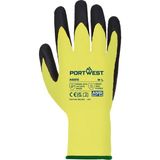 PortWest A625 - Vis-Tex D Kesilme Dirençli Eldiven Sarı/siyah